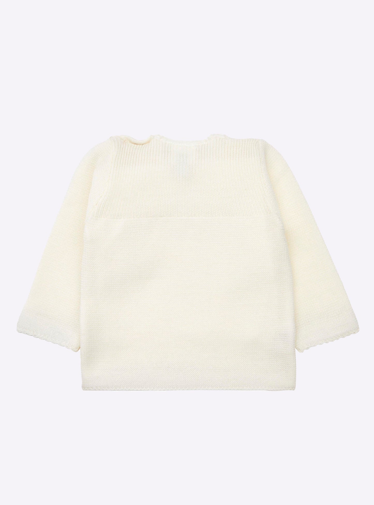 brassière bébé à côtes et picots