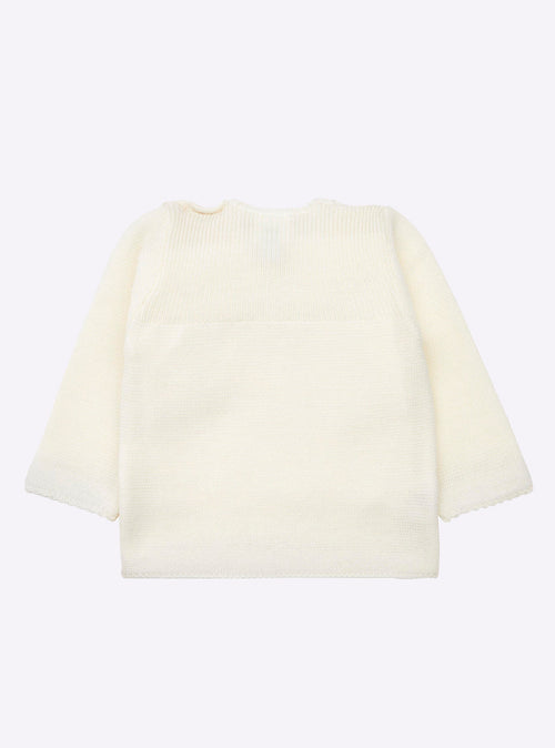 brassière bébé à côtes et picots
