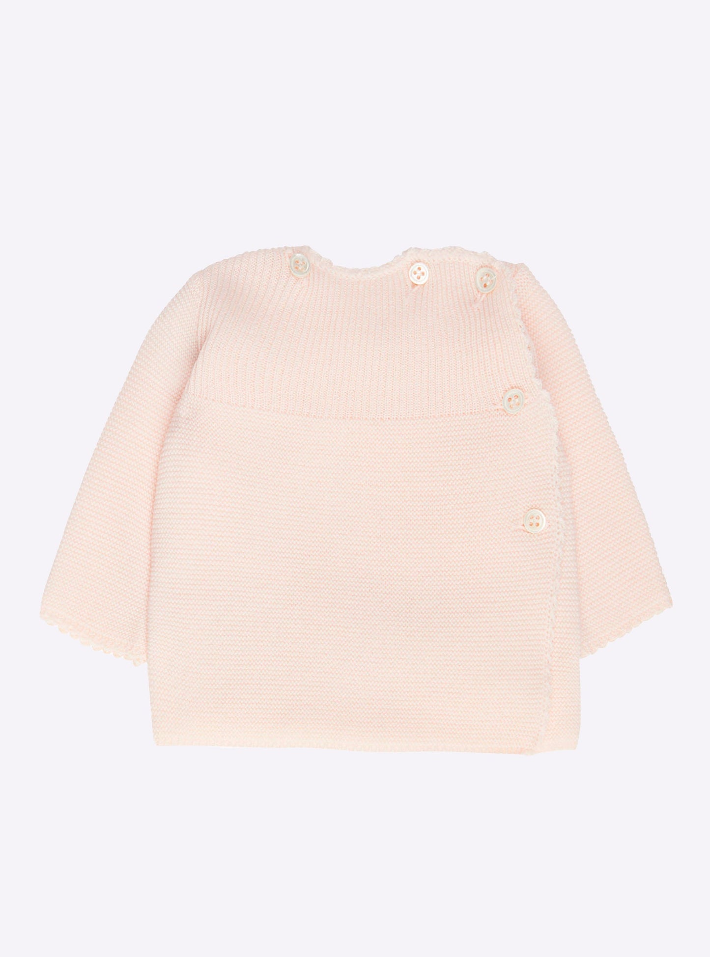 brassière bébé à côtes et picots
