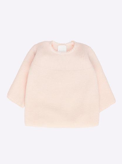 brassière bébé à côtes et picots