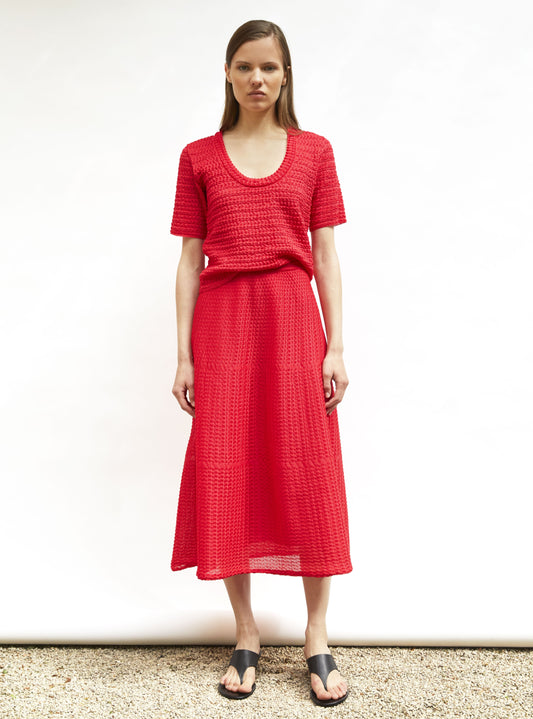 jupe légère maille organza