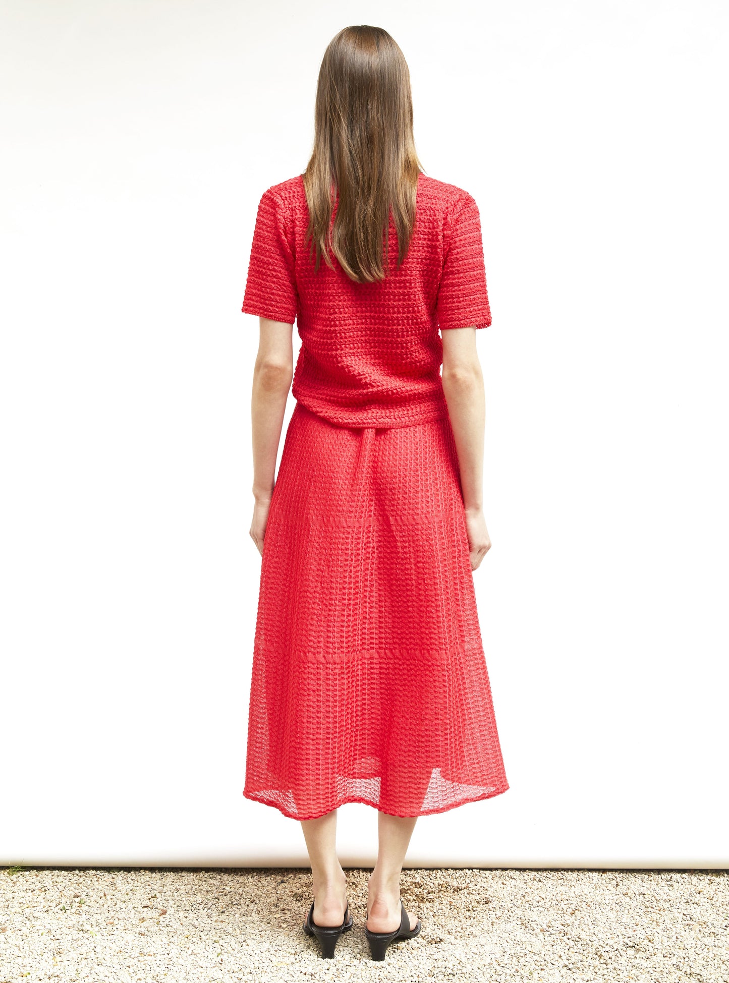 jupe légère maille organza
