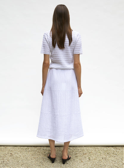 jupe légère maille organza