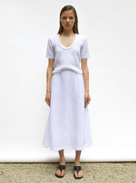 jupe légère maille organza