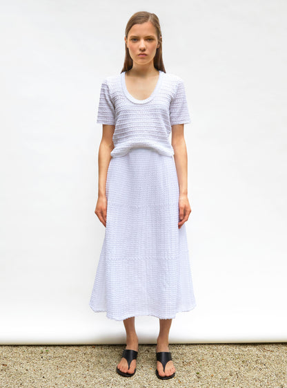 top maille organza