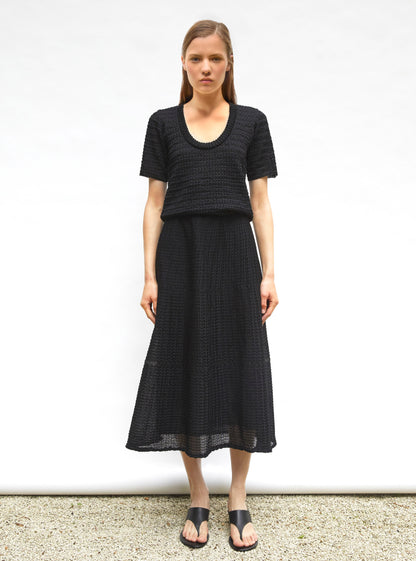 top maille organza