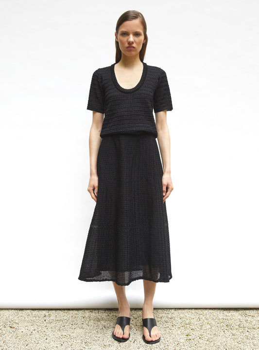 jupe légère maille organza