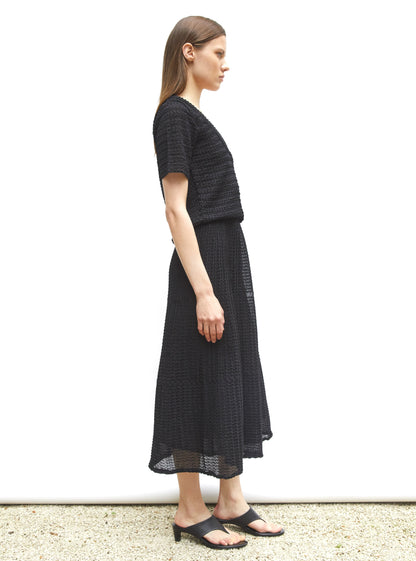 jupe légère maille organza