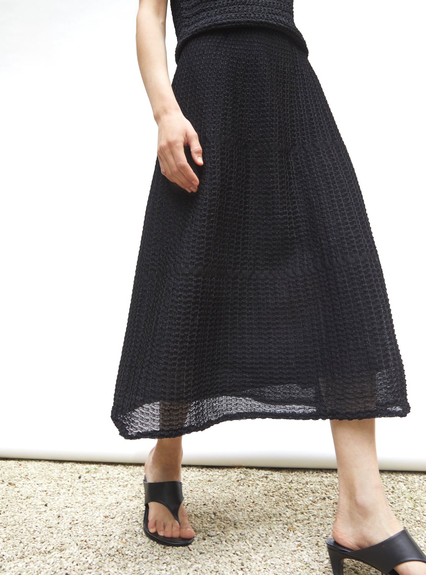 jupe légère maille organza