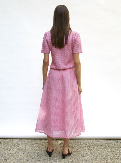 jupe légère maille organza