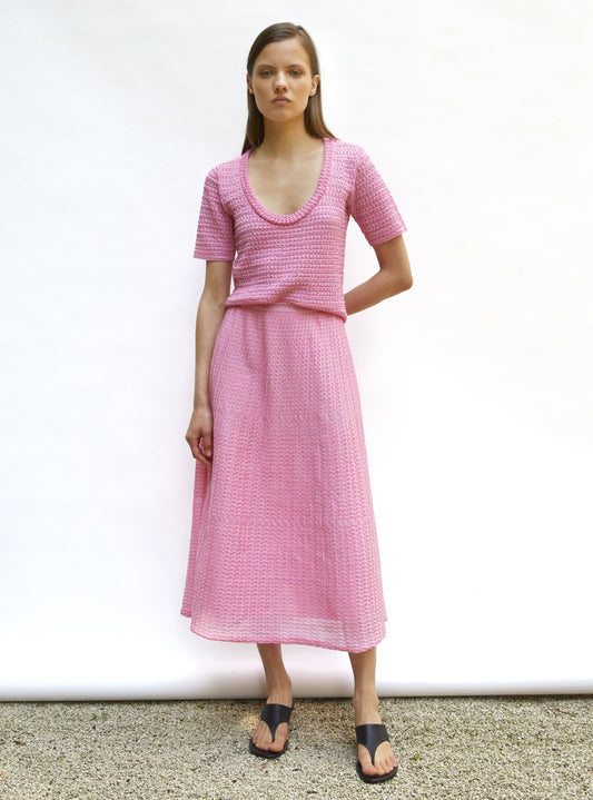 jupe légère maille organza