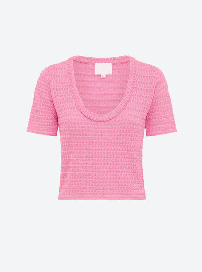 top maille organza