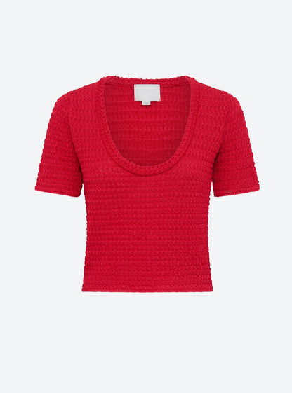 top maille organza