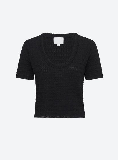 top maille organza