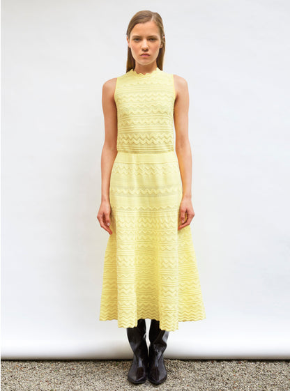 robe longue maille croquet