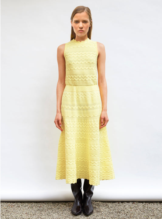 robe longue maille croquet