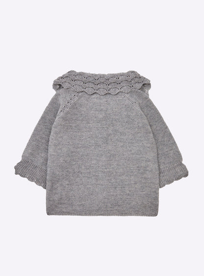 brassière bébé à col dentelle
