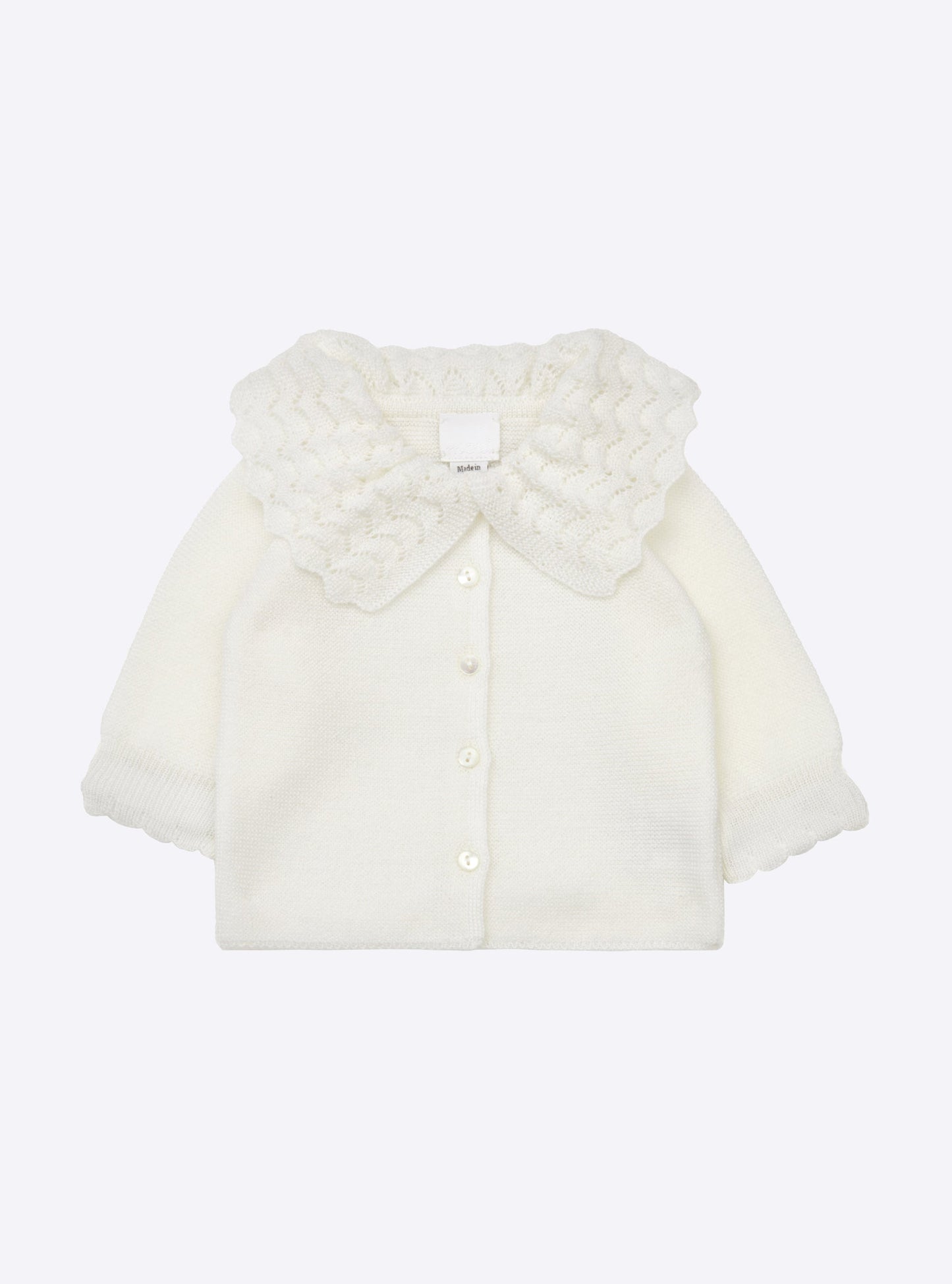 brassière bébé à col dentelle
