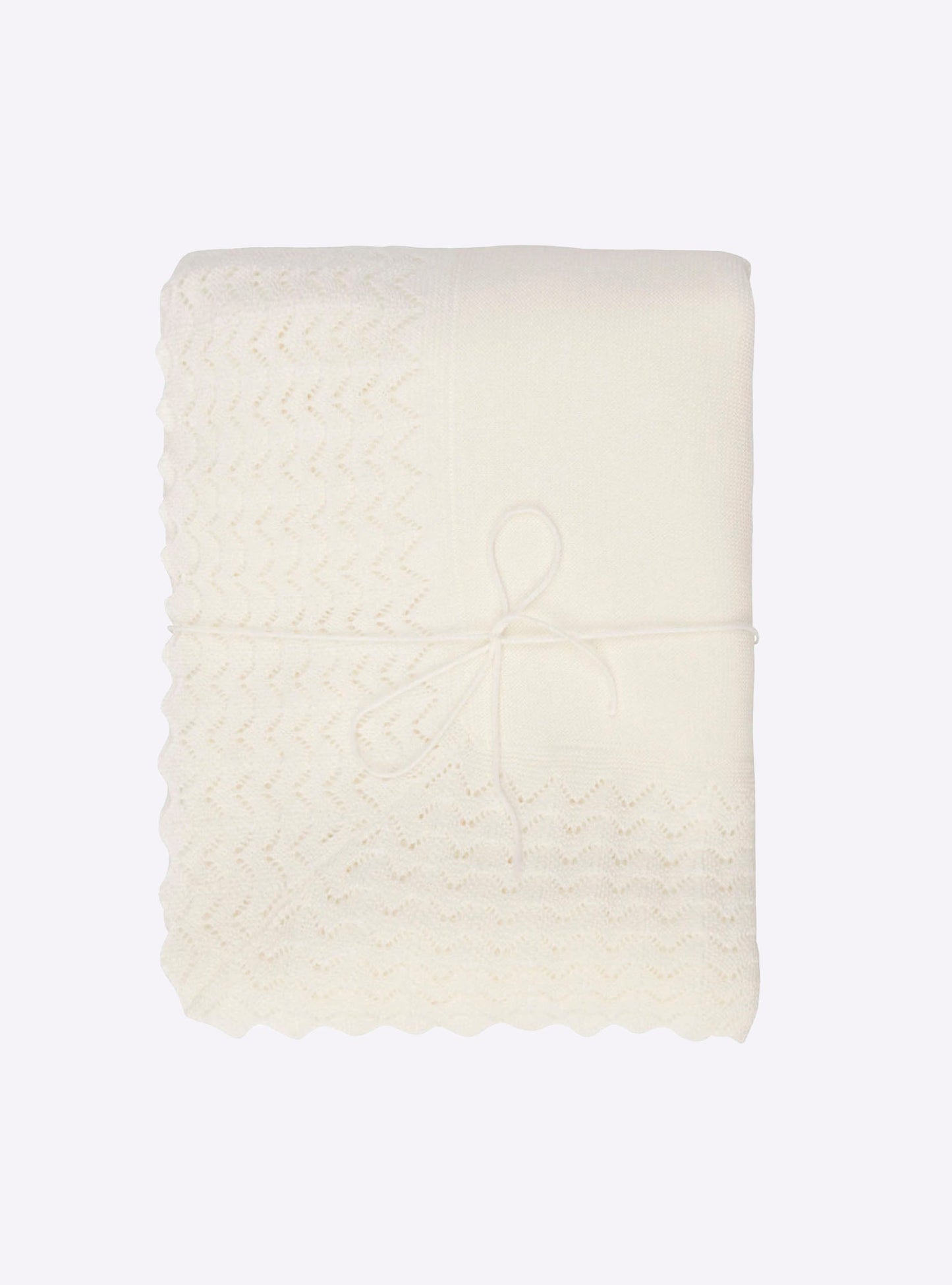 couverture bébé à volant dentelle