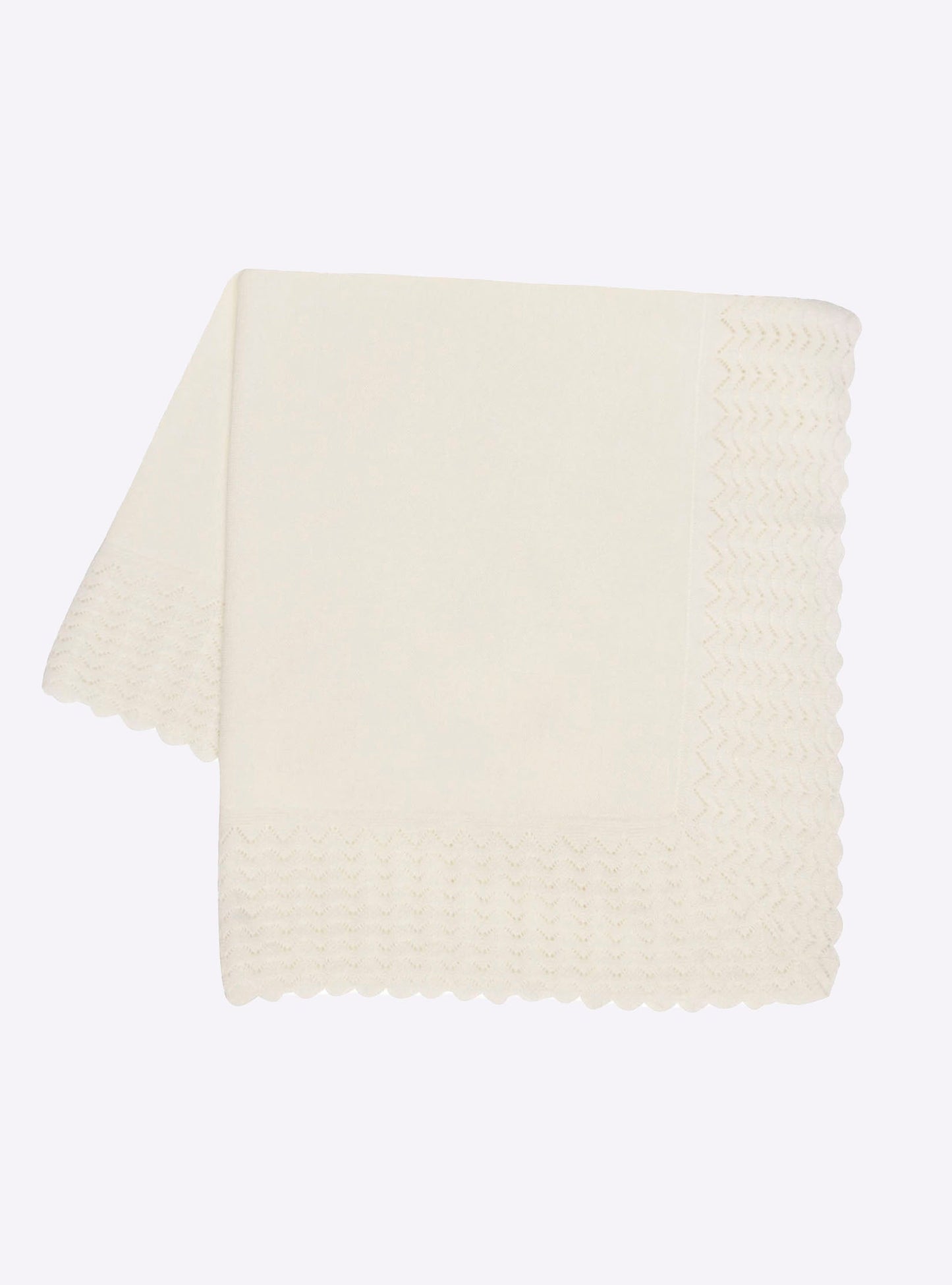 couverture bébé à volant dentelle
