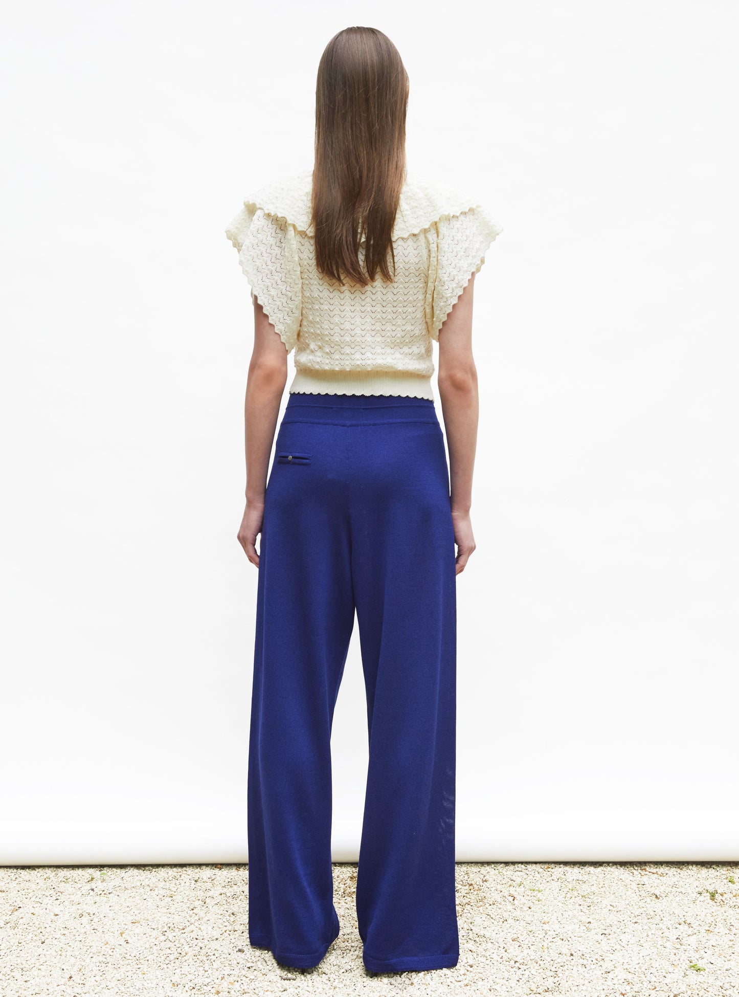 top v maille pointelle