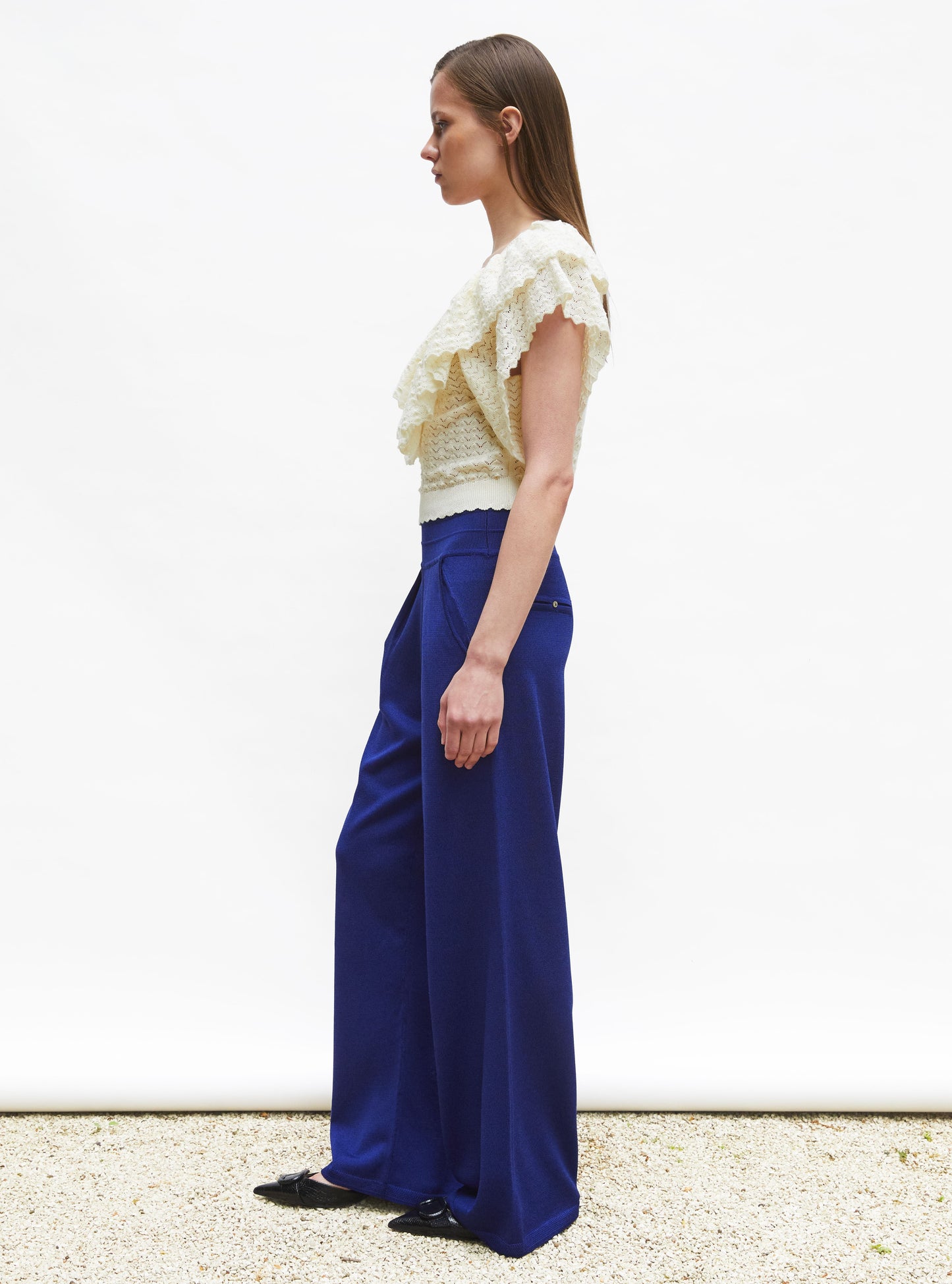 top v maille pointelle