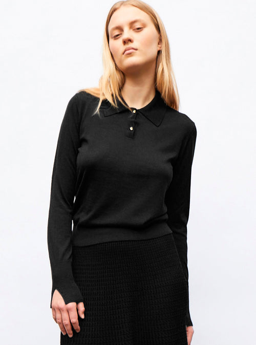 polo fin en jersey soyeux