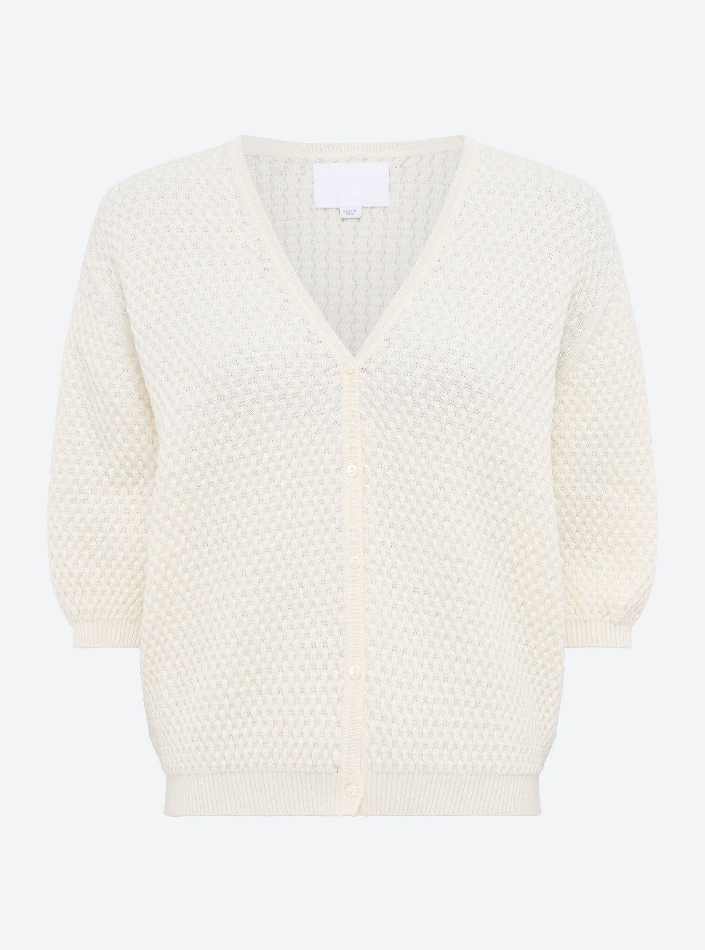 cardigan v maille cloquée