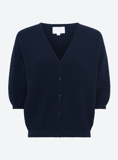 cardigan v maille cloquée