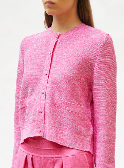 cardigan maille point mousse