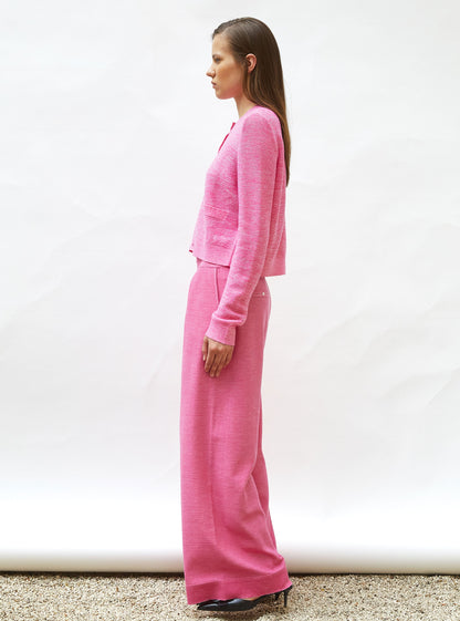 cardigan maille point mousse