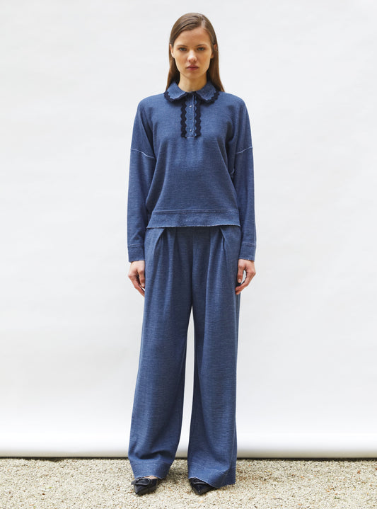 pantalon fluide maille fine jersey