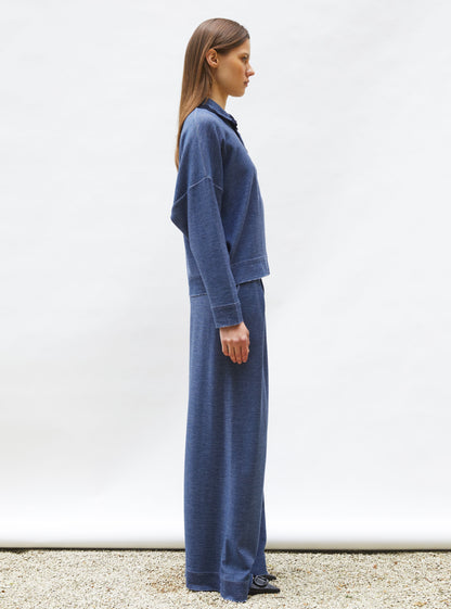 chemise maille col croquet