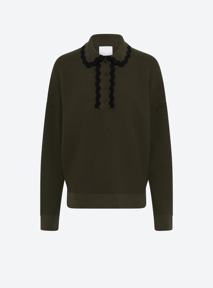 chemise maille col croquet