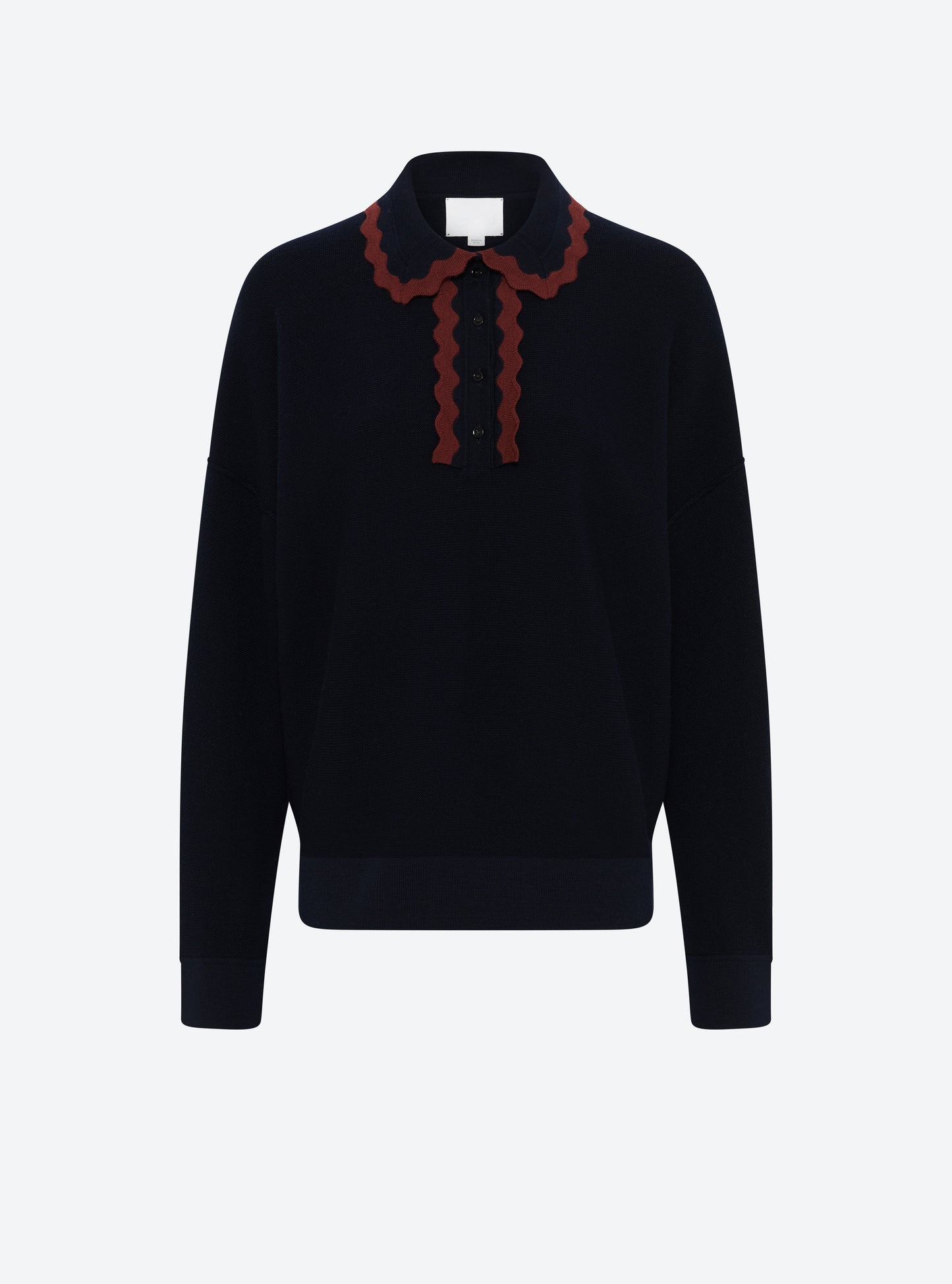 chemise maille col croquet