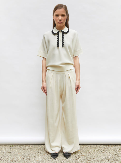 pantalon fluide maille fine jersey