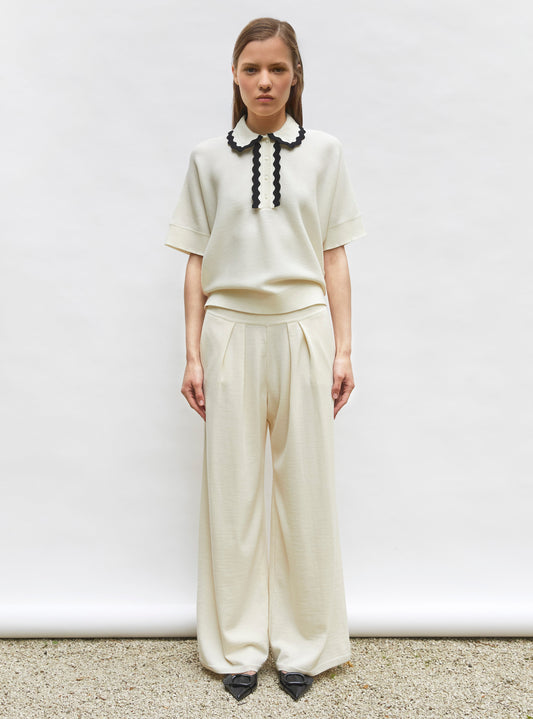 pantalon fluide maille fine jersey