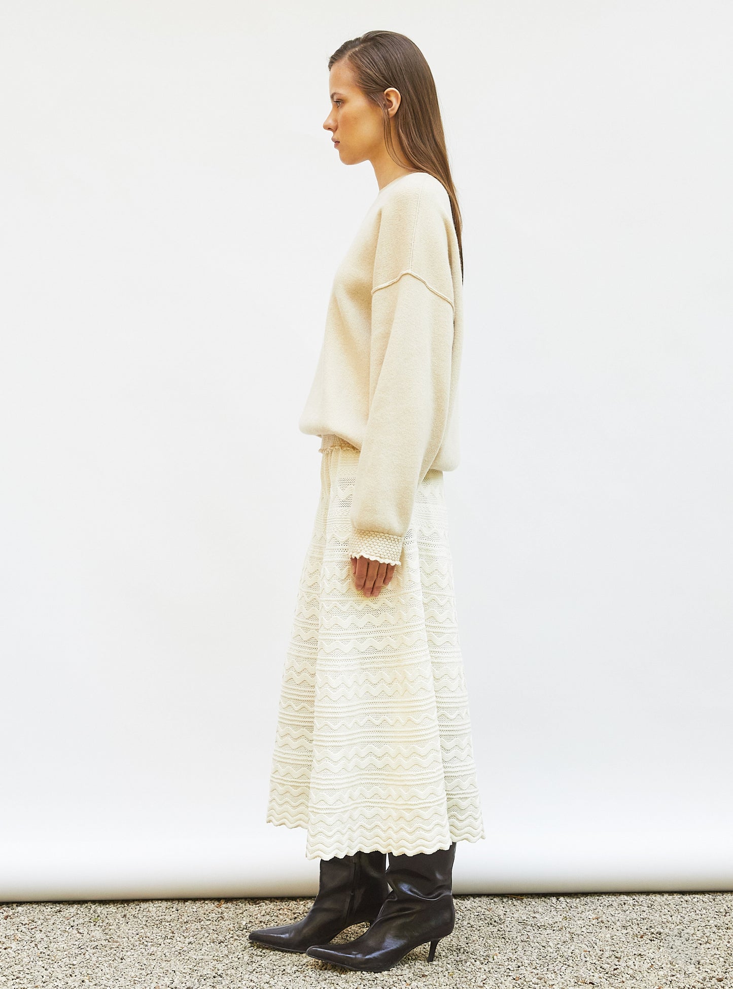 sweat loose finitions smockées