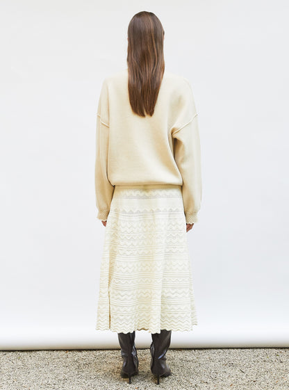 sweat loose finitions smockées