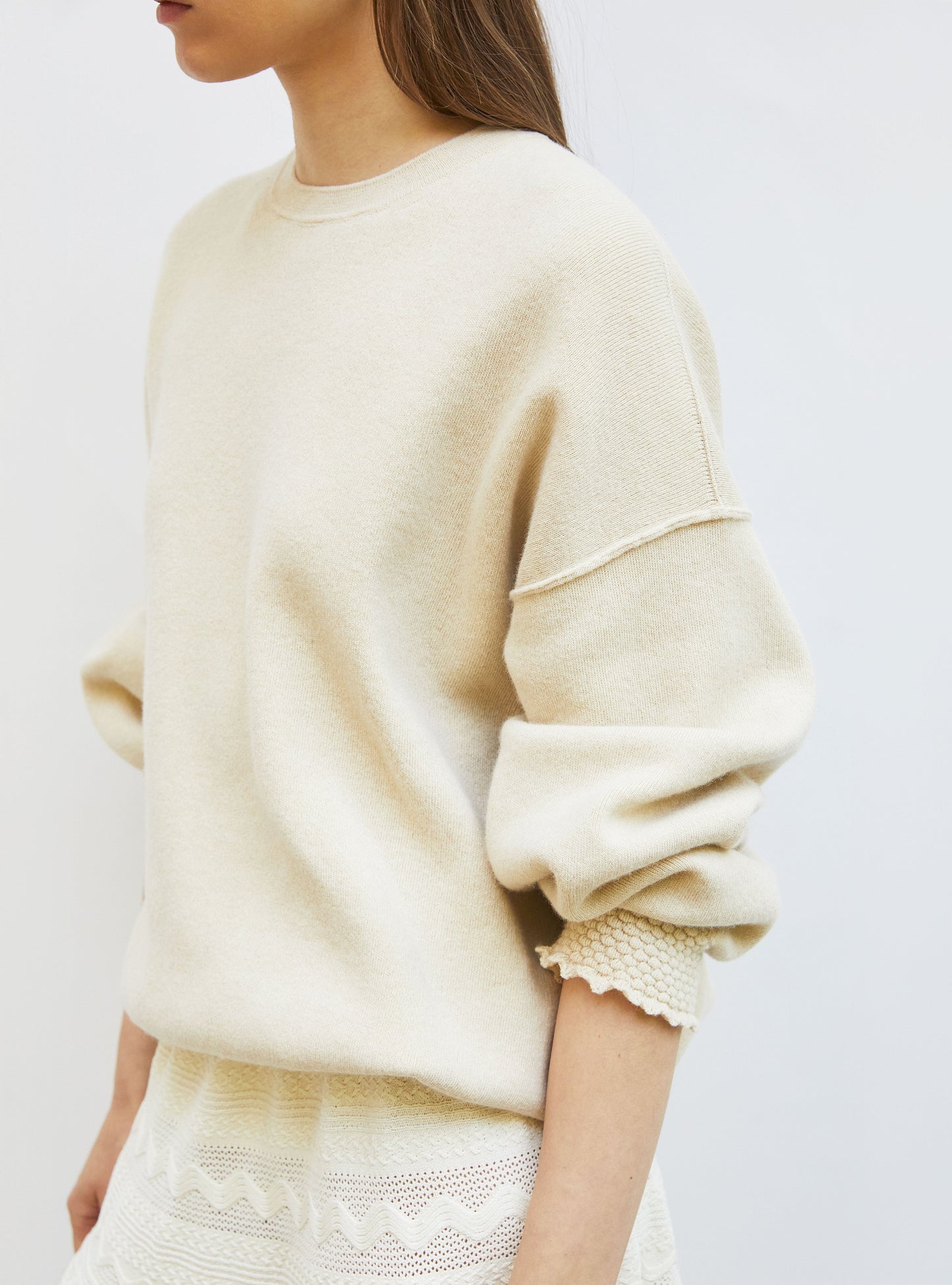 sweat loose finitions smockées