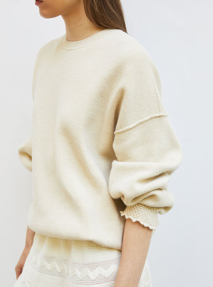sweat loose finitions smockées