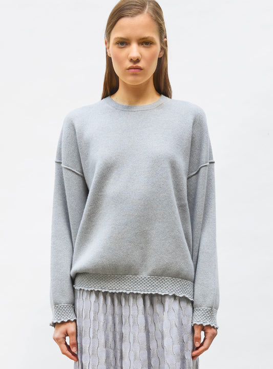 sweat loose finitions smockées