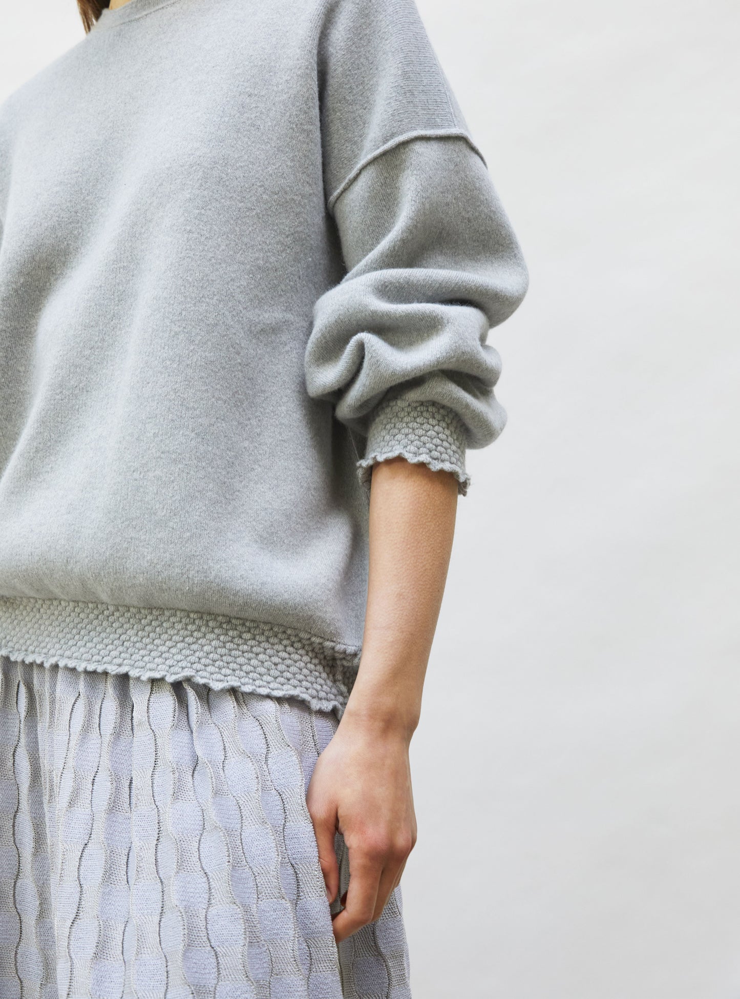 sweat loose finitions smockées