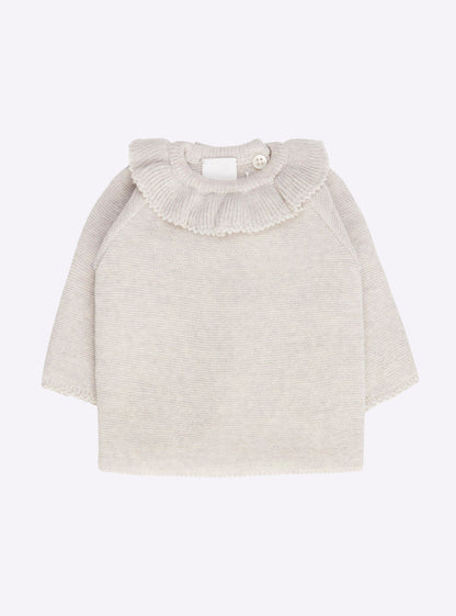brassière bébé à col volanté