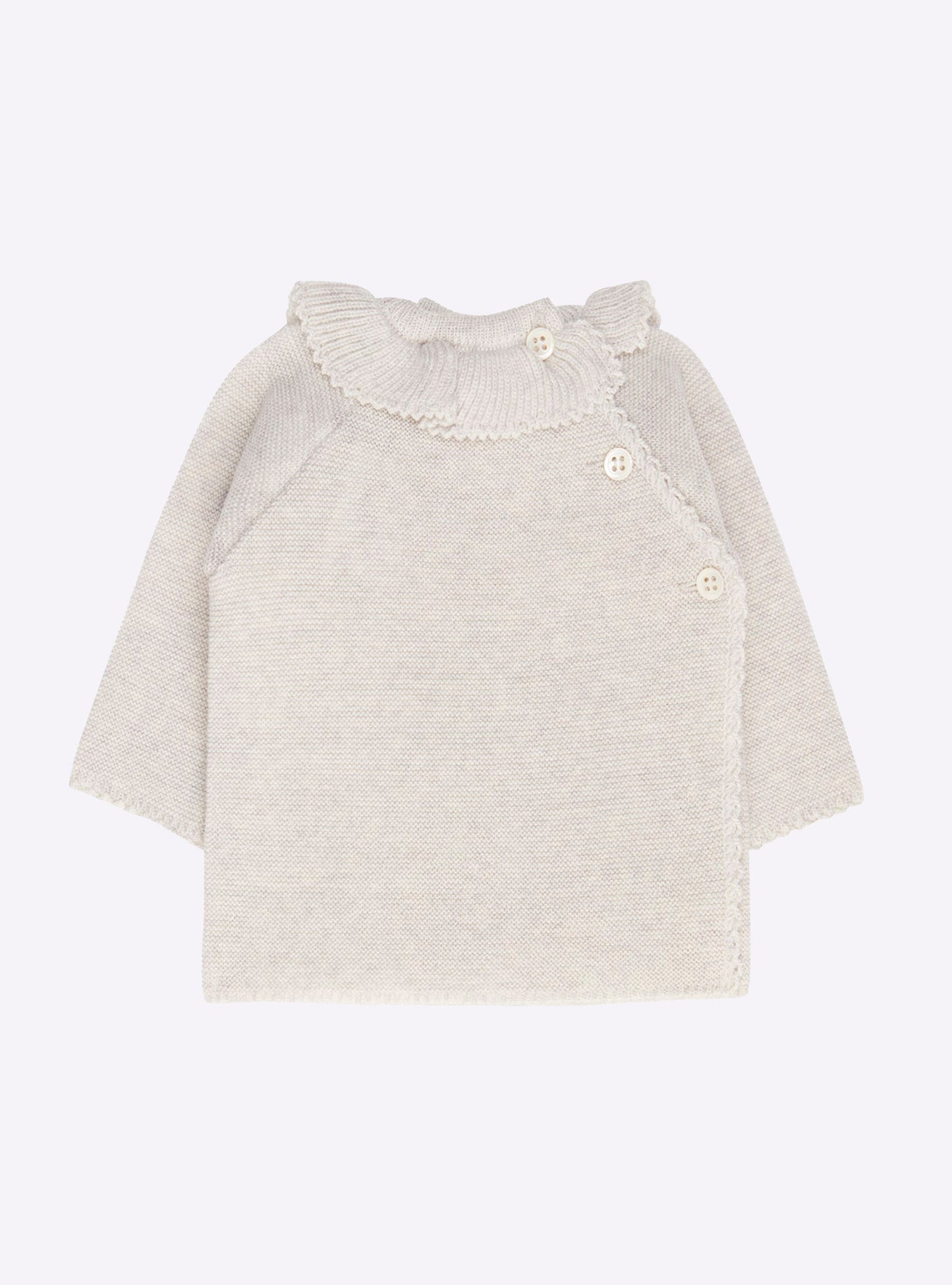 brassière bébé à col volanté