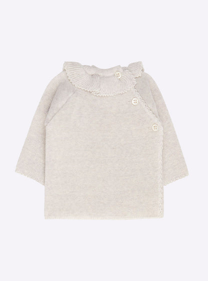 brassière bébé à col volanté