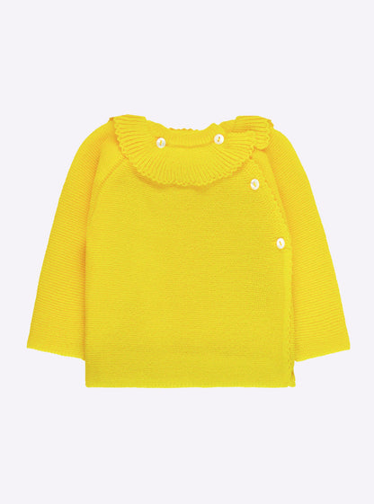 brassière bébé à col volanté