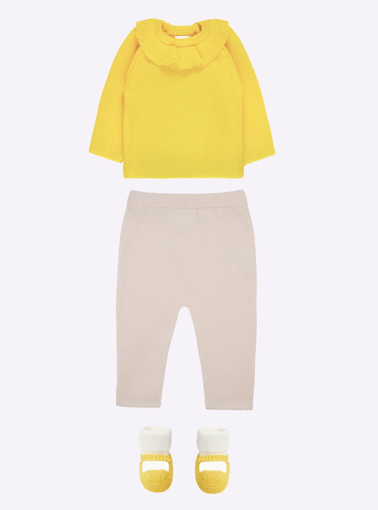 brassière bébé à col volanté