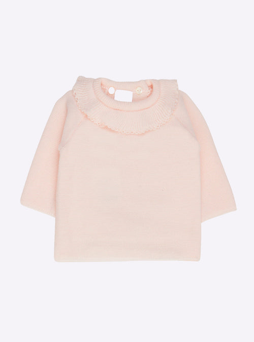 brassière bébé à col volanté