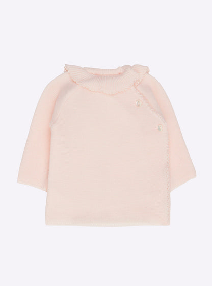 brassière bébé à col volanté